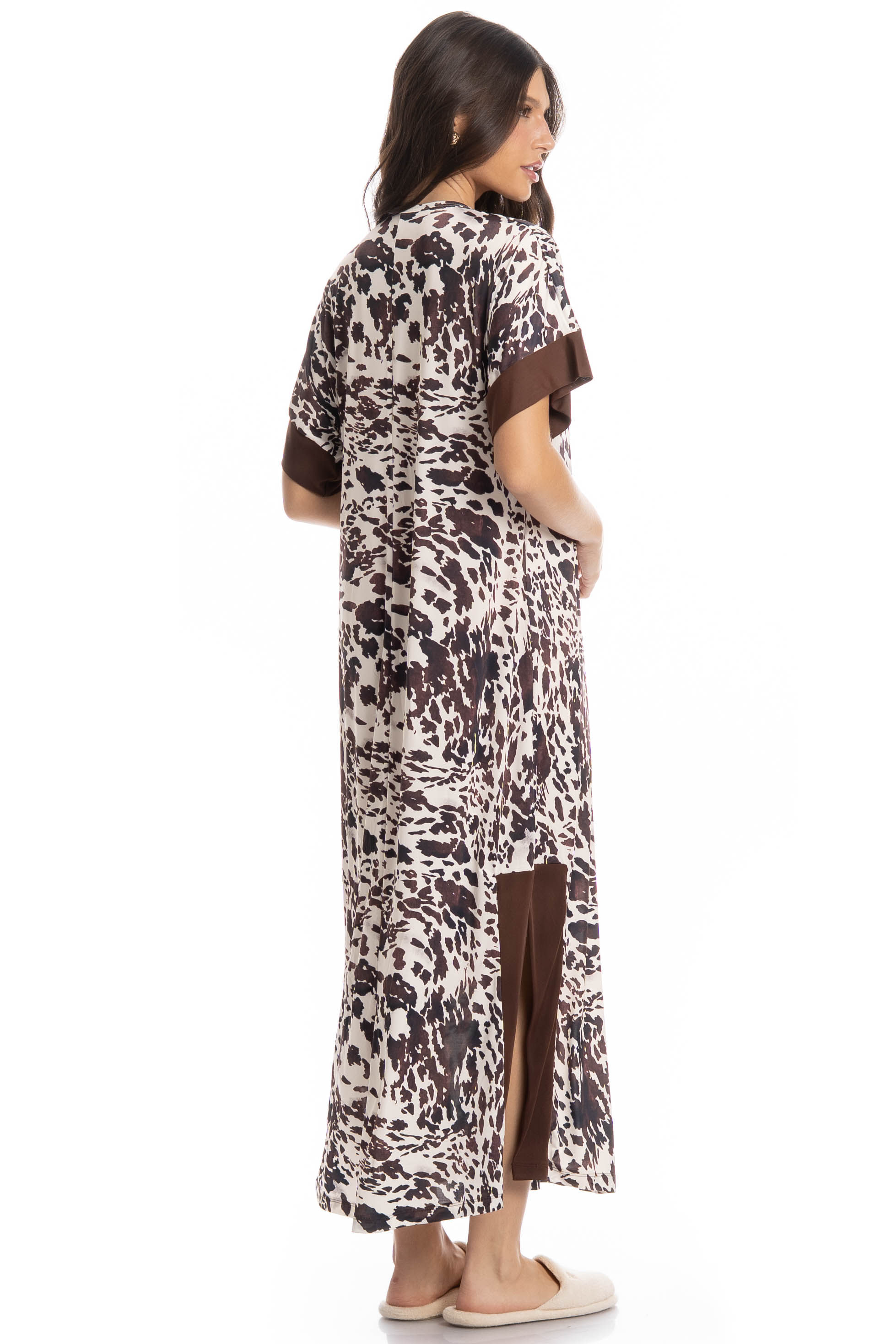 Kaftan Longo Lorena Bege - Imagem 2