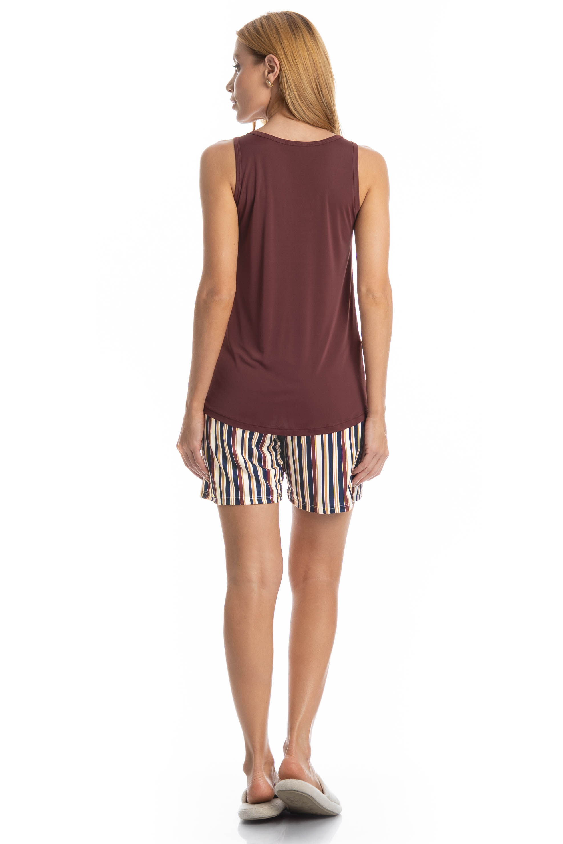 Pijama Feminino Shortão Regata Maya - Imagem 4 - Mobile