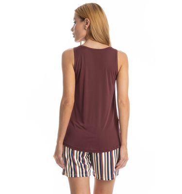 Pijama Feminino Shortão Regata Maya - Imagem 2 - Mobile
