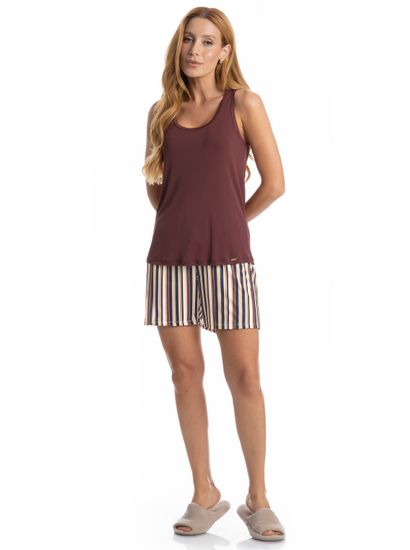 Pijama Feminino Shortão Regata Maya - Imagem 3 - Desktop