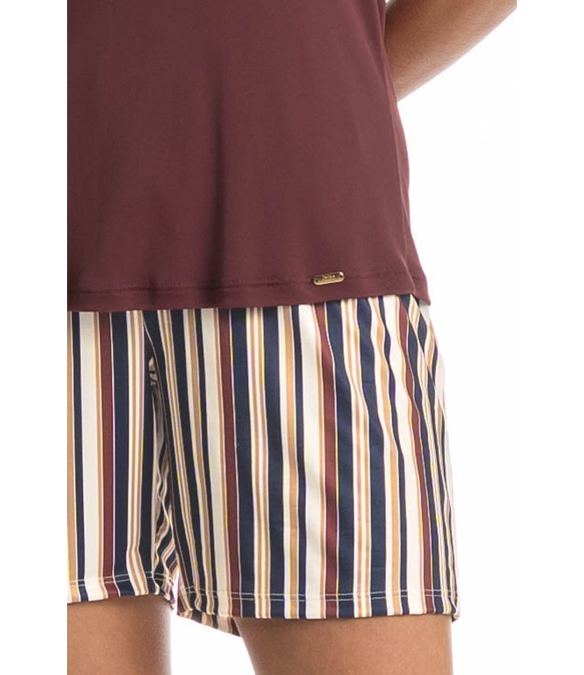 Pijama Feminino Shortão Regata Maya - Imagem 5 - Desktop