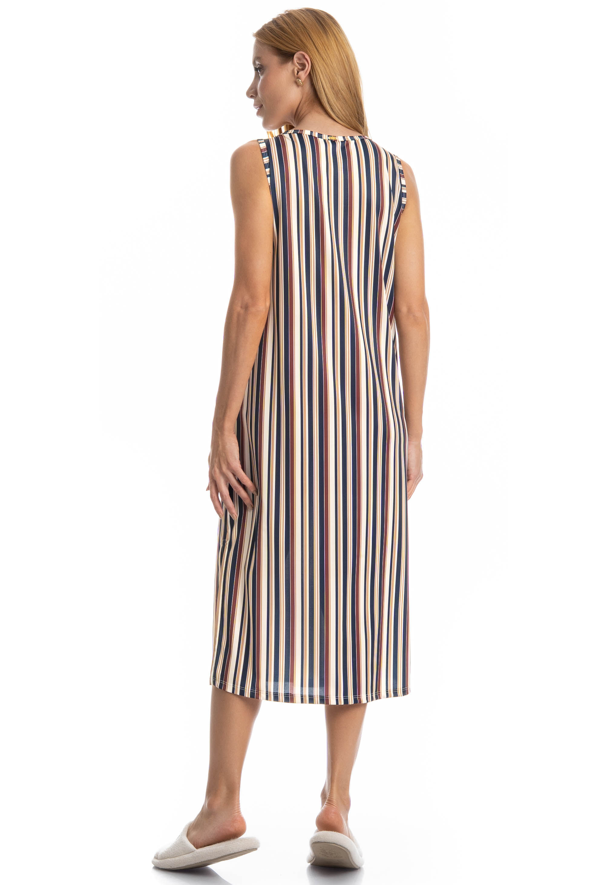Vestido Midi Regata Maya Vermelho - Imagem 2
