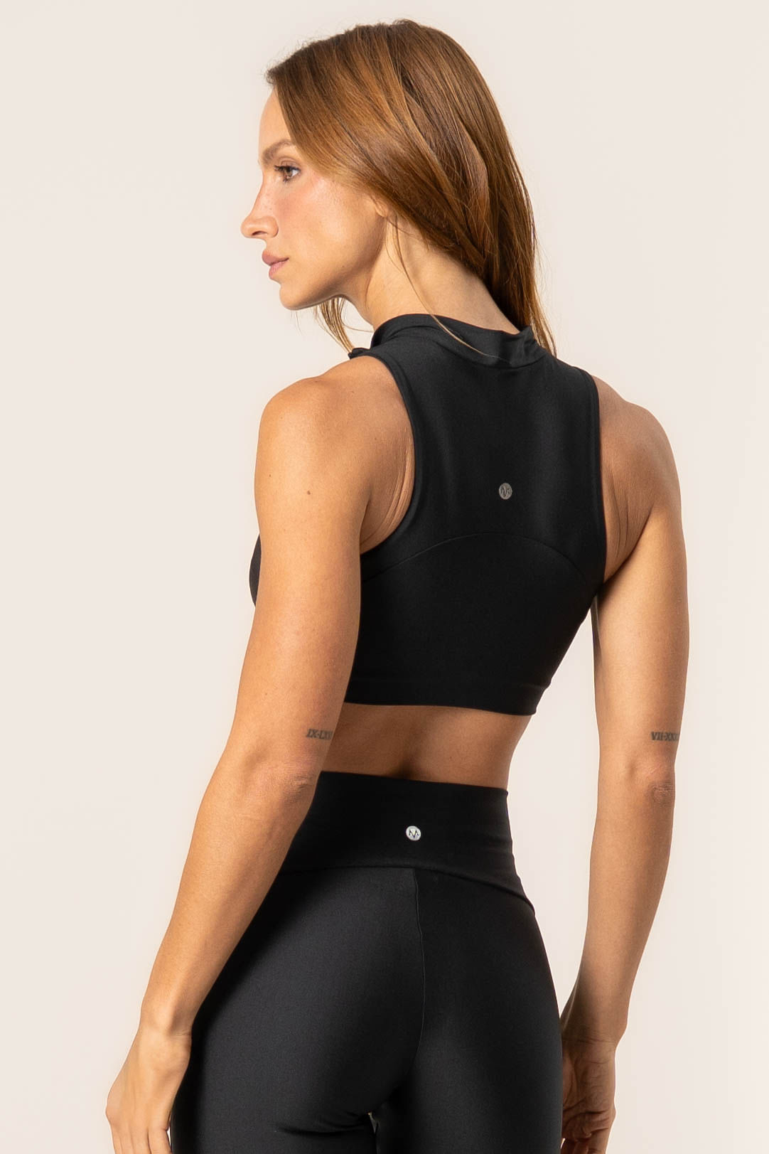 Top Com Zíper Elevate Vivame Preto - Imagem 2