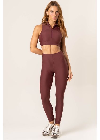 Calça Legging Invisible Slim Shape Elevate Vivame Vinho - Imagem 1