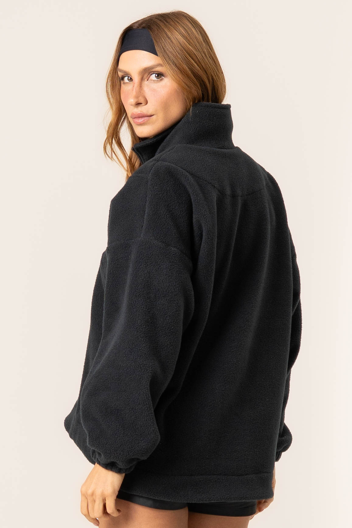 Blusão Thermal Com Zíper Elevate Vivame Preto - Imagem 2
