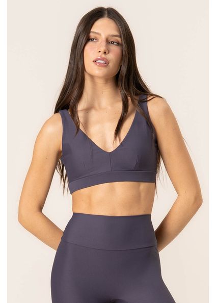 Top V Paralelo Ease Vivame Azul-marinho - Imagem 1