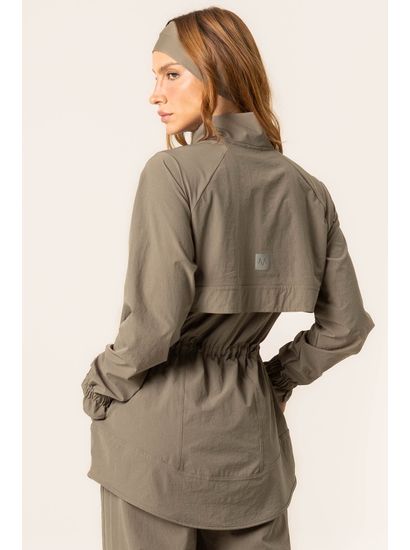 Parka Alongada Com Bolso Flex Vivame - Imagem 2 - Desktop