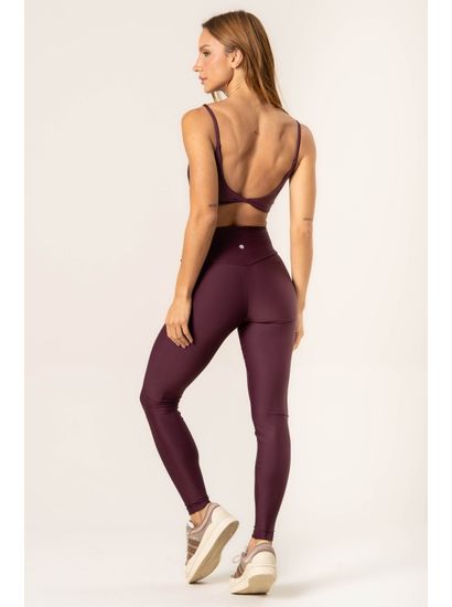 Calça Legging Wrap Shape Dark Cherry Vivame - Imagem 2 - Desktop