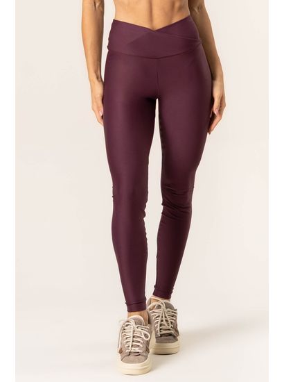 Calça Legging Wrap Shape Dark Cherry Vivame - Imagem 3 - Desktop