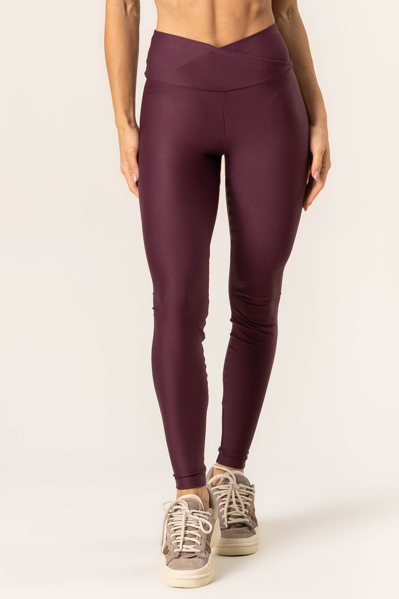 Calça Legging Wrap Shape Dark Cherry Vivame - Imagem 3 - Mobile