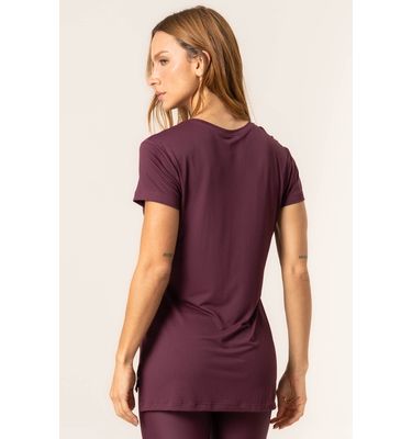 Camiseta Com Tela Dark Cherry Vivame - Imagem 2 - Mobile