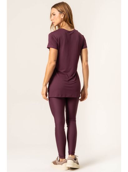 Camiseta Com Tela Dark Cherry Vivame - Imagem 4 - Desktop