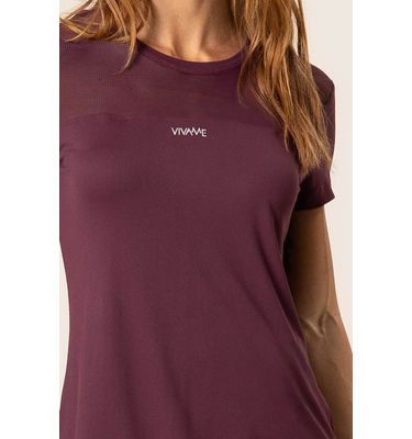 Camiseta Com Tela Dark Cherry Vivame - Imagem 5 - Mobile