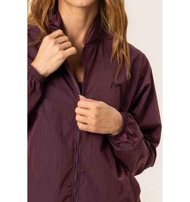 Jaqueta Alongada Com Bolso Dark Cherry Vivame - Imagem 5 - Mobile