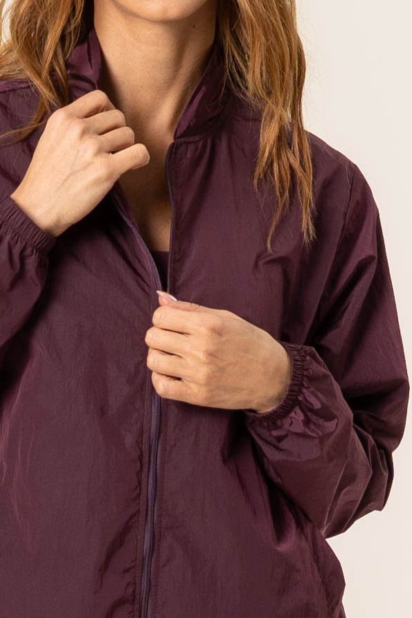 Jaqueta Alongada Com Bolso Dark Cherry Vivame - Imagem 5 - Mobile