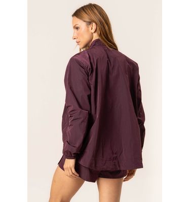 Shorts Duplo Transpassado Dark Cherry - Imagem 2 - Mobile