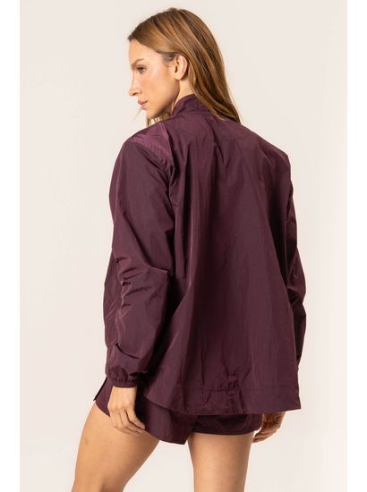 Shorts Duplo Transpassado Dark Cherry - Imagem 2 - Desktop