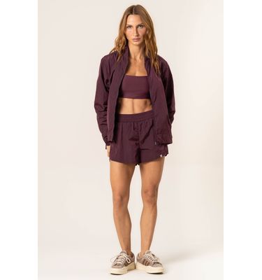 Shorts Duplo Transpassado Dark Cherry - Imagem 3 - Mobile