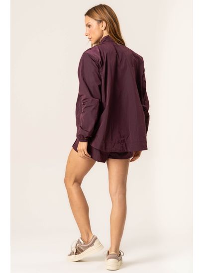 Shorts Duplo Transpassado Dark Cherry - Imagem 4 - Desktop