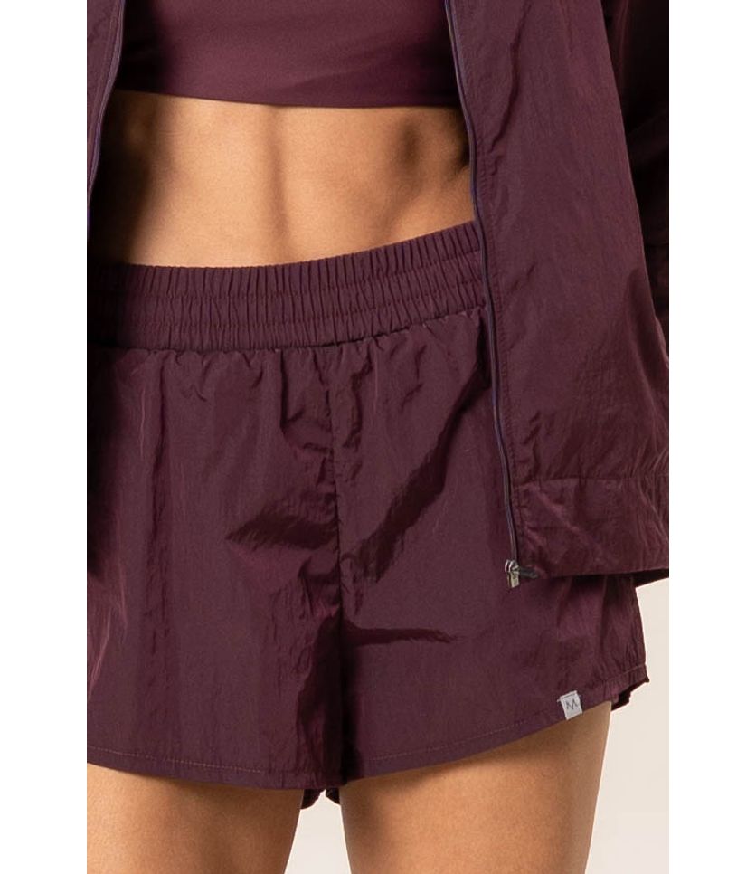 Shorts Duplo Transpassado Dark Cherry - Imagem 5 - Desktop