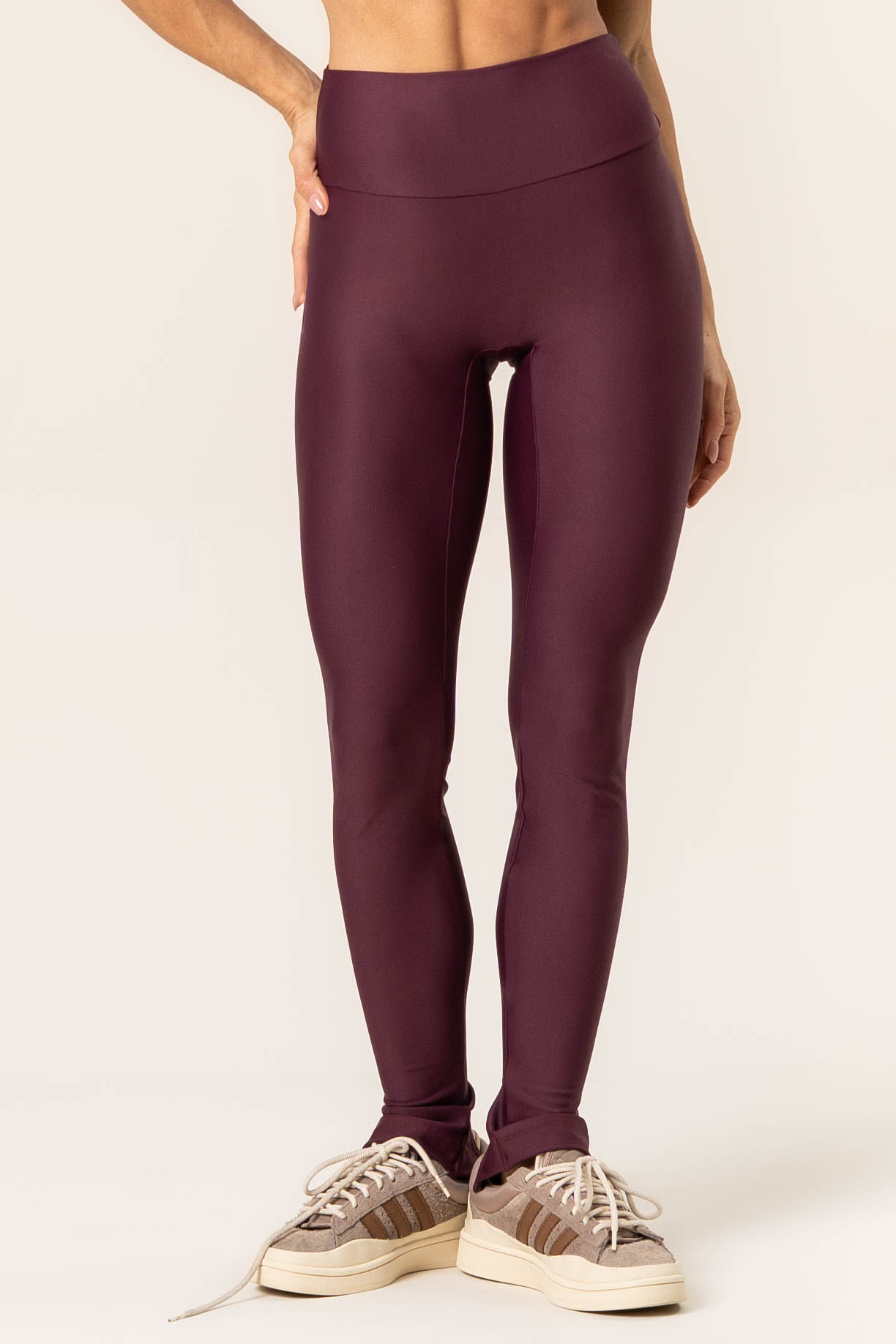Calça Legging Seamless Shape Com Zíper Dark Cherry Vivame - Imagem 3 - Mobile