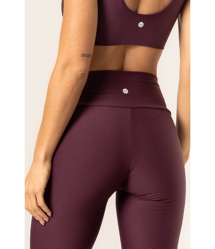 Calça Legging Seamless Shape Com Zíper Dark Cherry Vivame - Imagem 5 - Desktop
