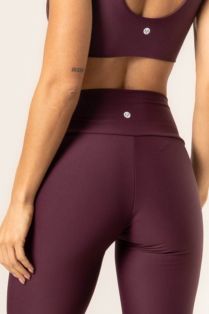 Calça Legging Seamless Shape Com Zíper Dark Cherry Vivame - Imagem 5 - Mobile