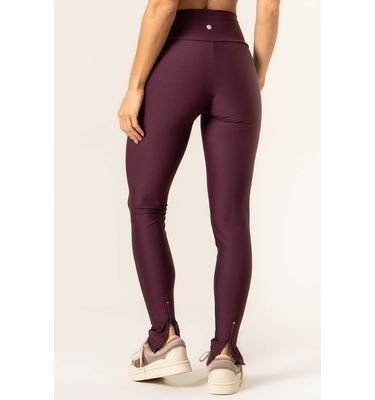 Calça Legging Seamless Shape Com Zíper Dark Cherry Vivame - Imagem 4 - Mobile
