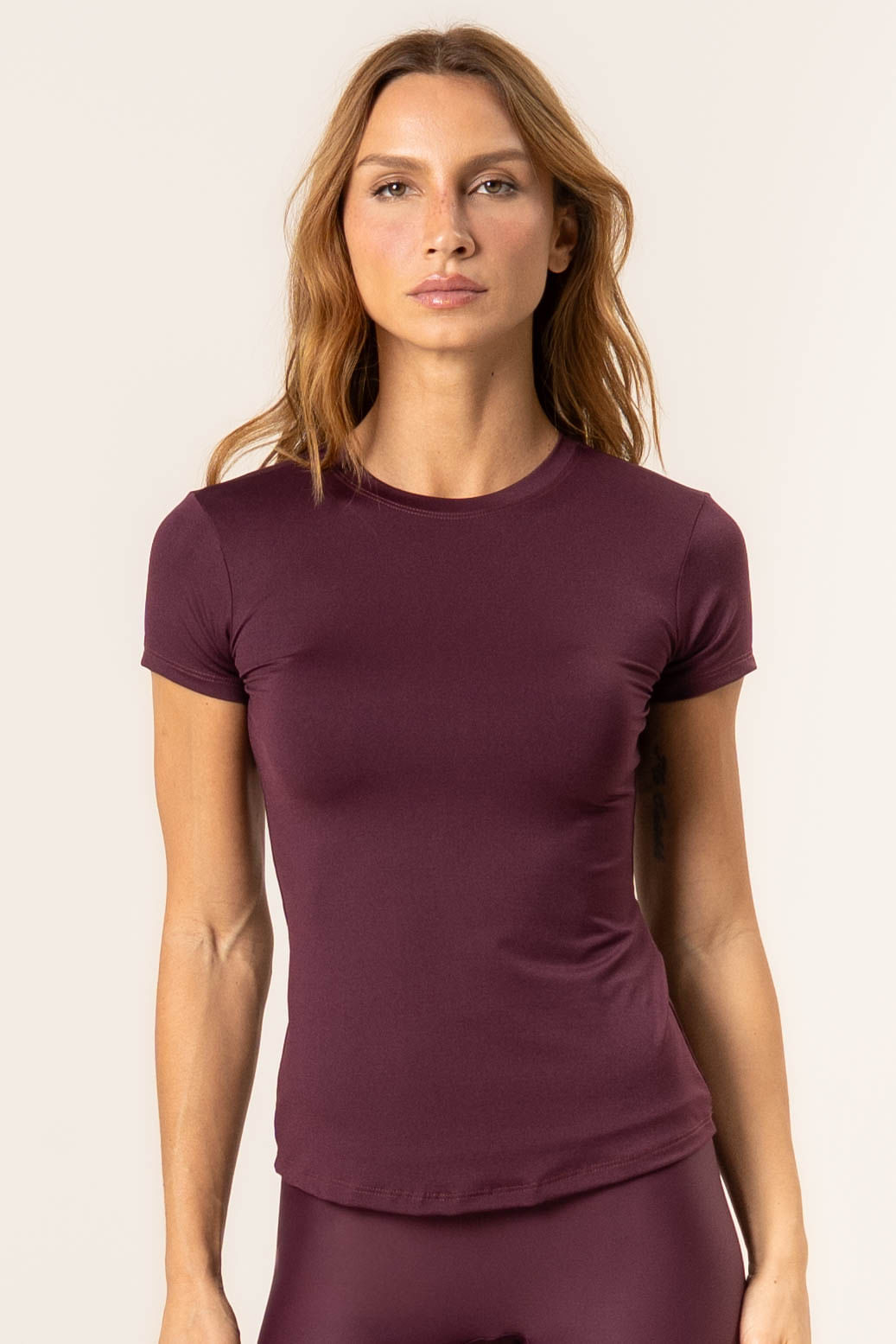 Camiseta Fit Dark Cherry Vivame Vermelho - Imagem 1