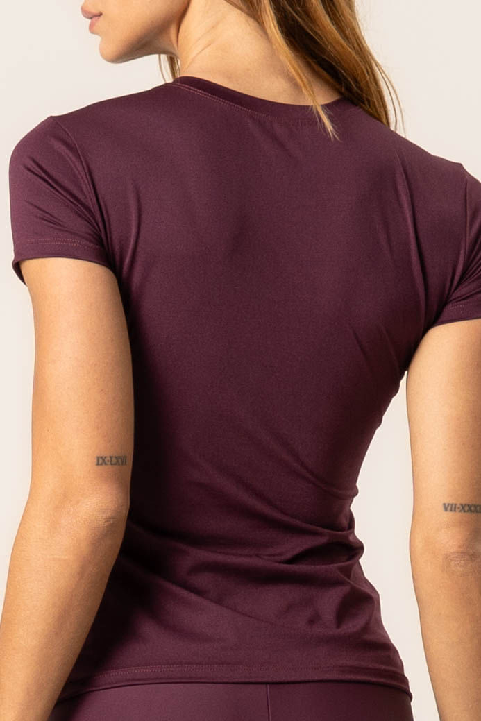 Camiseta Fit Dark Cherry Vivame - Imagem 5 - Mobile