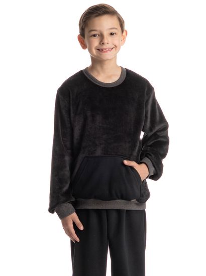 Pijama Infantil Masculino Longo Benício - Imagem 3 - Desktop