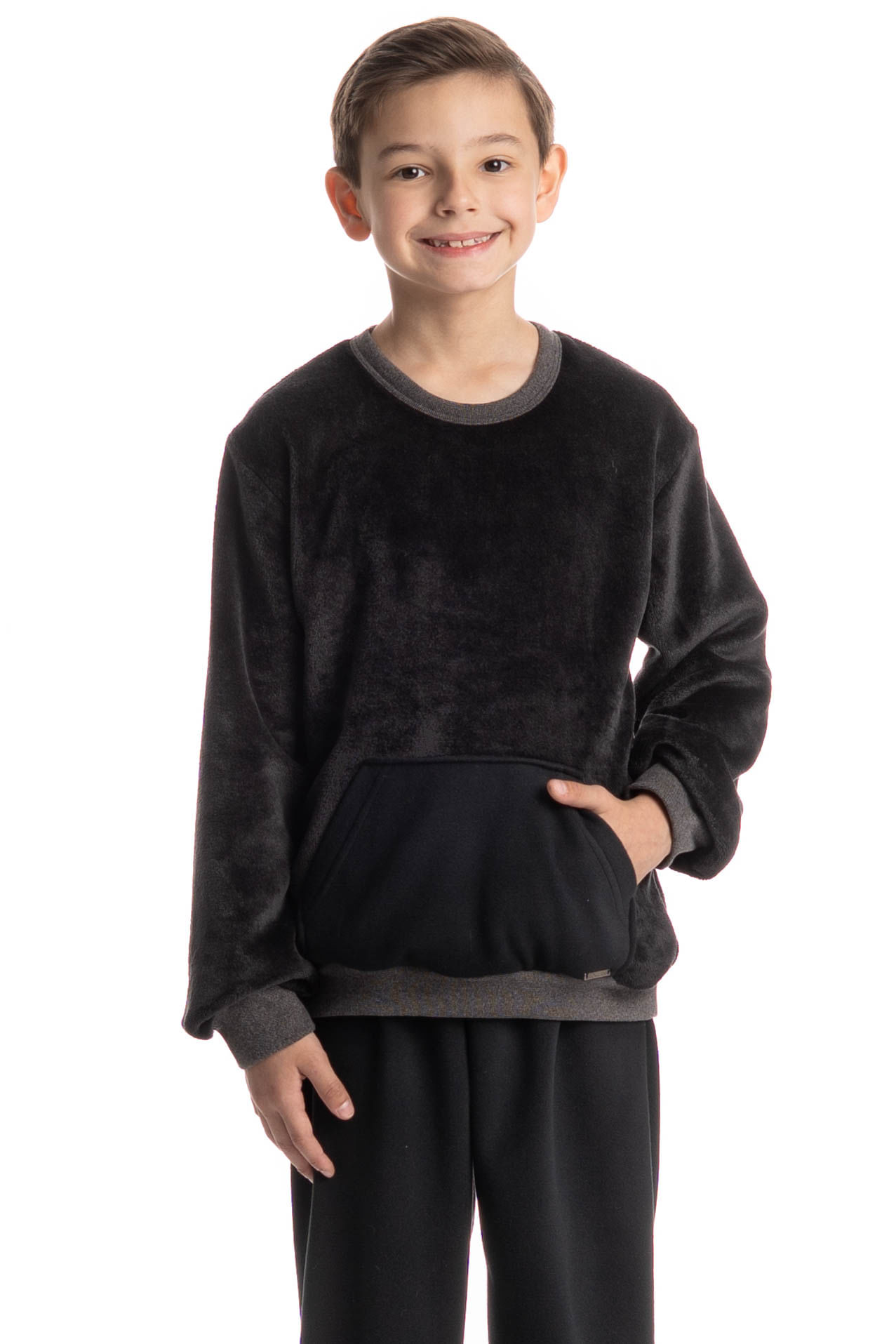 Pijama Infantil Masculino Longo Benício - Imagem 3 - Mobile