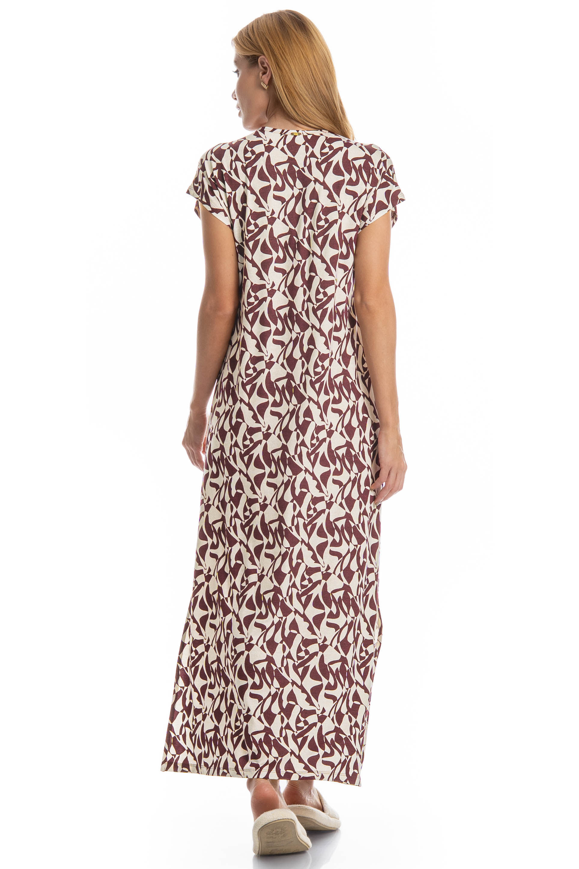 Camisão Feminino Midi Ligia Vermelho - Imagem 2