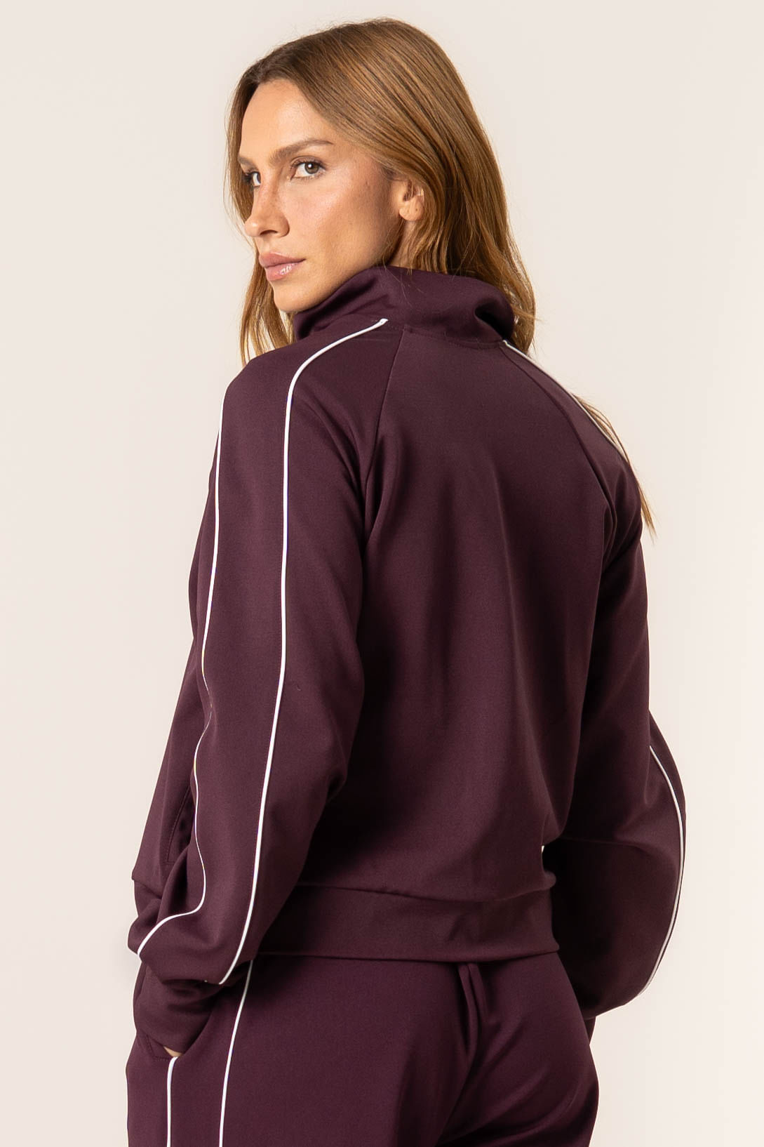 Jaqueta Com Bolsos Body Fit Vivame Vermelho - Imagem 2