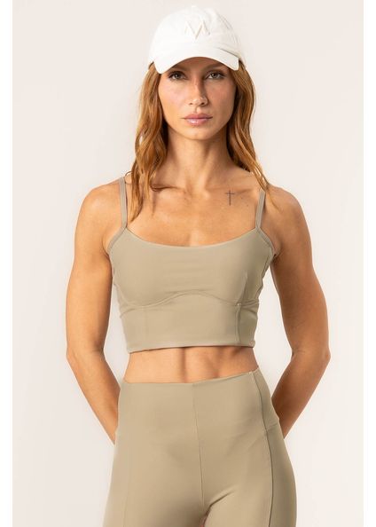 Top Corset Urban Vivame Bege - Imagem 1