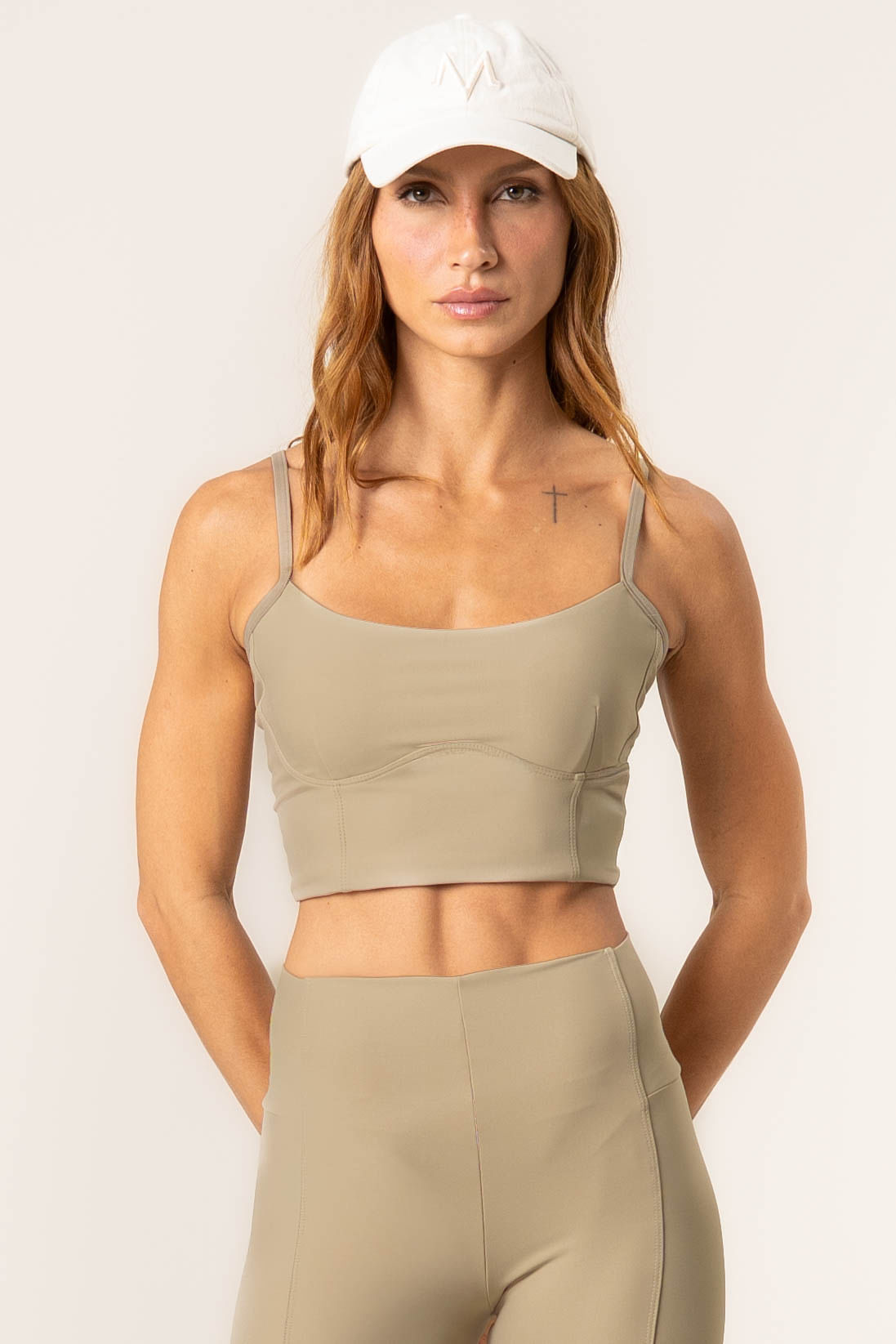 Top Corset Urban Vivame Bege - Imagem 1