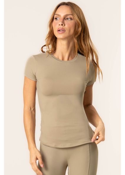Camiseta Fit Urban Vivame Bege - Imagem 1