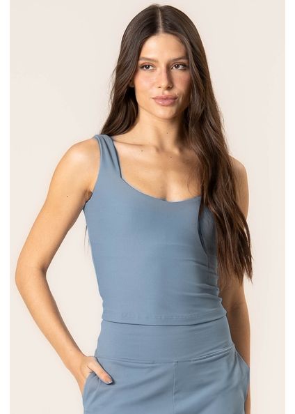 Top V Paralelo Sprint Vivame Azul - Imagem 1