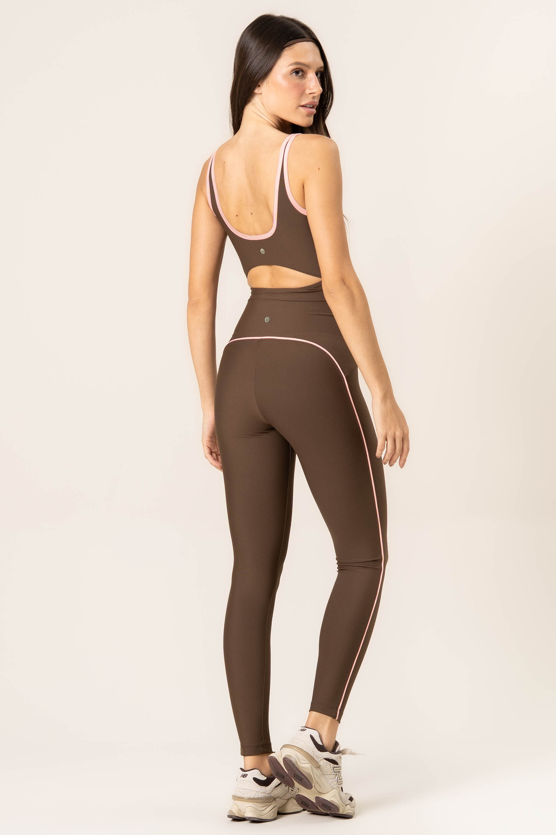 Calça Legging Slim Shape Breathe Vivame Marrom - Imagem 2