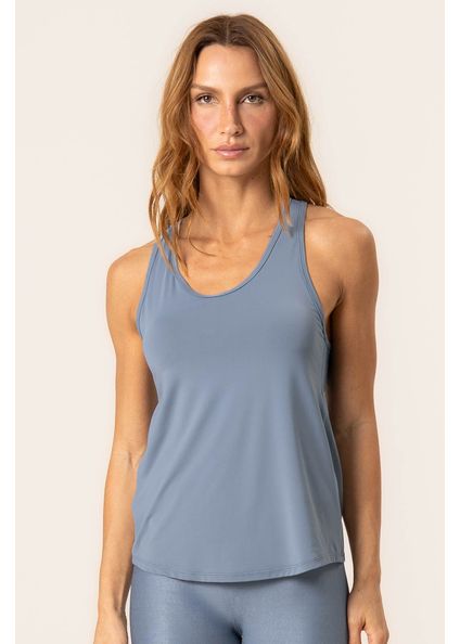 Regata Nadador Move Glow Vivame Azul - Imagem 1