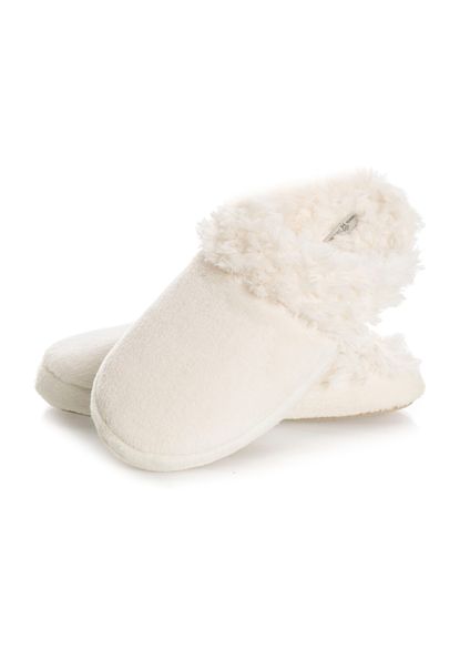 Chinelo Feminino Com Pelo Bela Soft Branco - Imagem 1