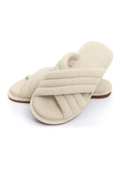Chinelo Em Atoalhado Bia Branco - Imagem 1