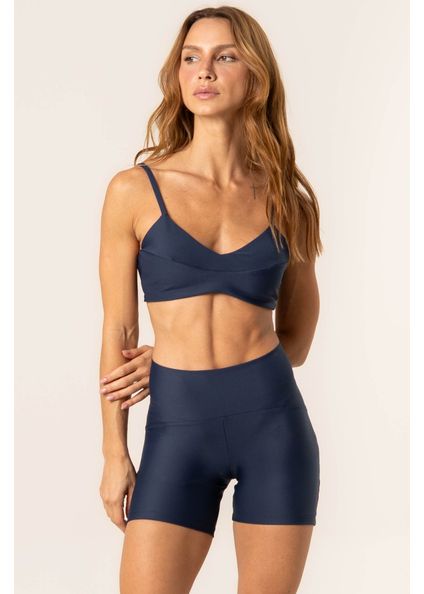 Shorts Curto Perfect Shape Core Vivame Azul-marinho - Imagem 1