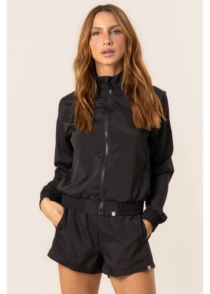 Shorts Duplo Com 2 Bolsos Race Vivame Preto - Imagem 1