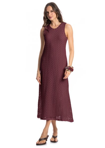 Vestido Regata Mangostim Vinho - Imagem 1