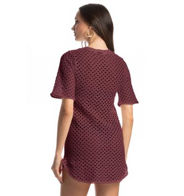 Vestido Curto Com Manga Mangostim - Imagem 2 - Mobile