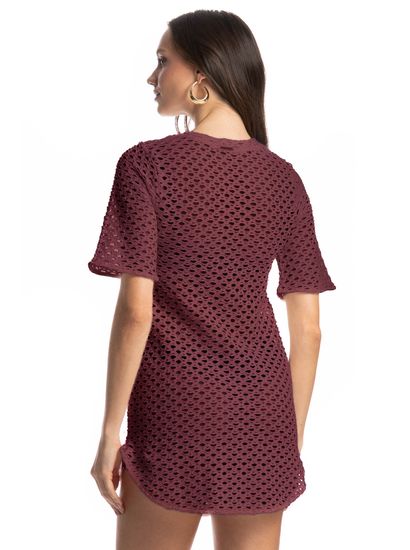 Vestido Curto Com Manga Mangostim - Imagem 2 - Desktop