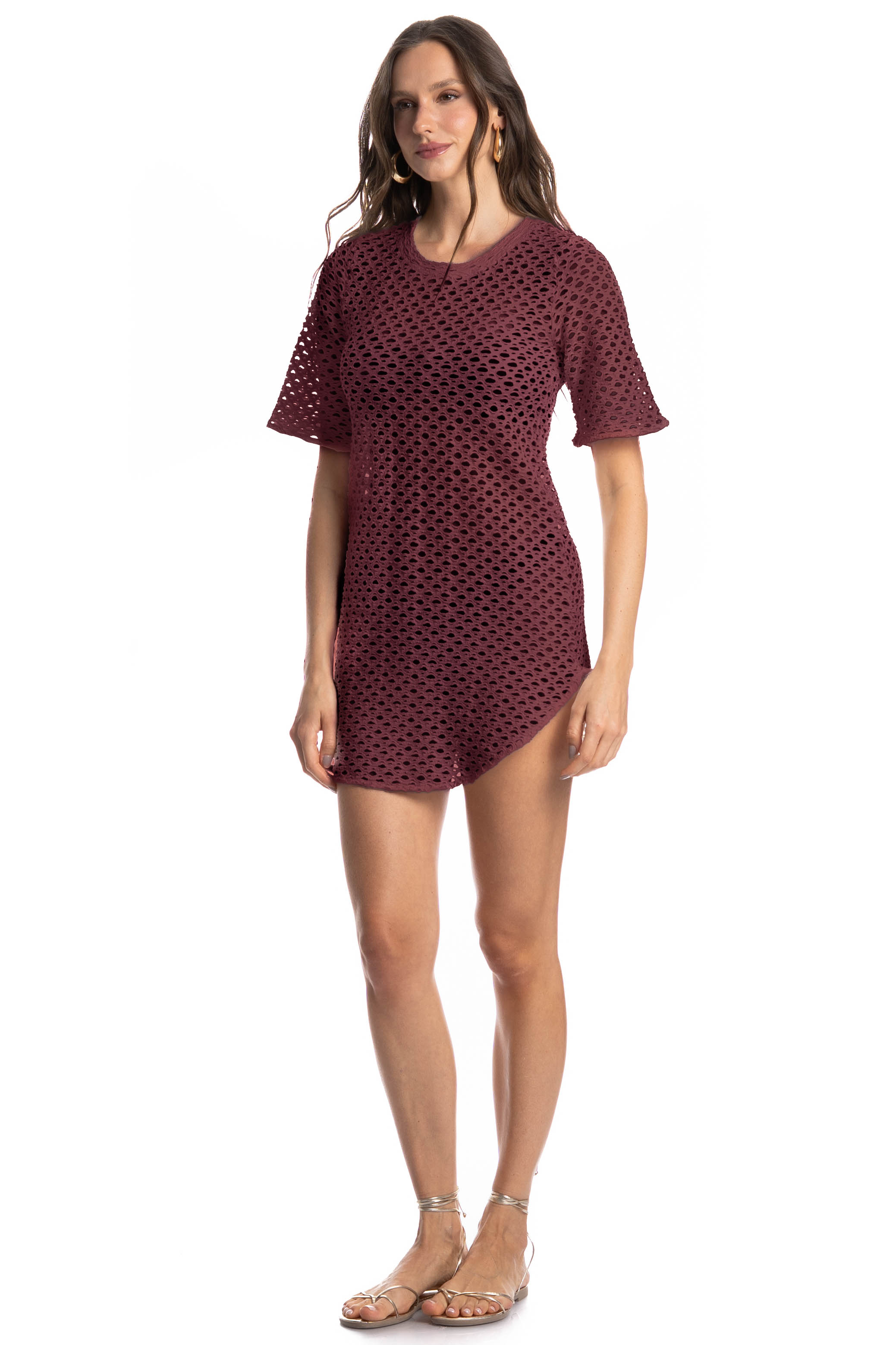 Vestido Curto Com Manga Mangostim - Imagem 3 - Mobile