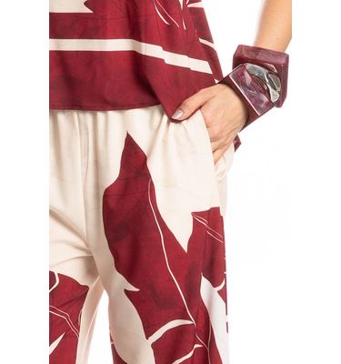 Calça Feminina Com Bolso Folha - Imagem 5 - Mobile