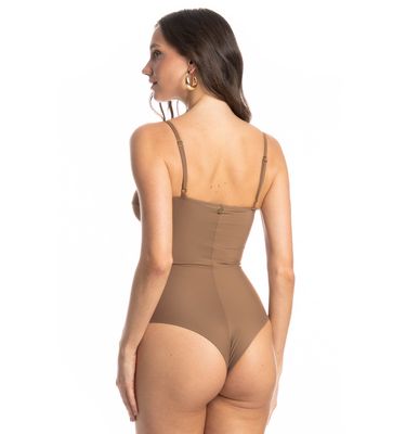 Maiô Corset Slim Fio Duplo Amêndoa - Imagem 2 - Mobile
